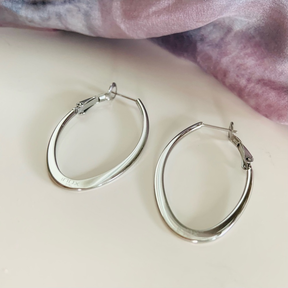 🛍️ Bundle sale! Inox steel elongated hoops